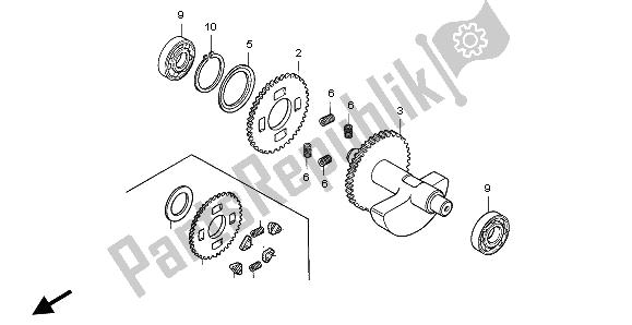 Todas las partes para Balancín de Honda NX 650 1996