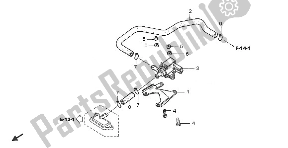 All parts for the Solenoid Valve of the Honda NPS 50 2005