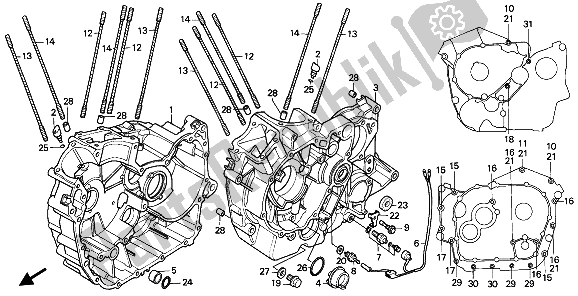 Tutte le parti per il Carter del Honda VT 1100C 1994