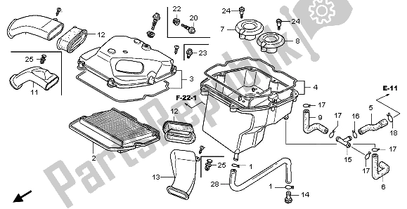 Wszystkie części do Od? Wie? Acz Powietrza Honda GL 1800 2009