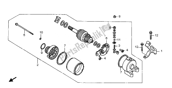 Todas las partes para Motor De Arranque de Honda CRF 250X 2011