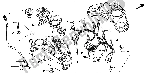Alle onderdelen voor de Meter (mph) van de Honda CBR 125 RW 2010