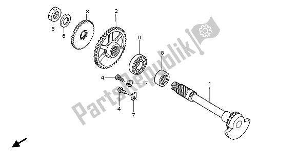 Tutte le parti per il Equilibratore del Honda CRF 250R 2004