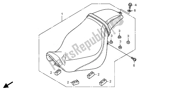 Todas las partes para Asiento de Honda VT 750C2S 2011