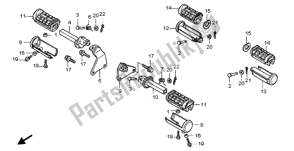 Tutte le parti per il Passo del Honda VT 1100C2 1998