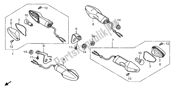 All parts for the Winker of the Honda CBR 125 RW 2011