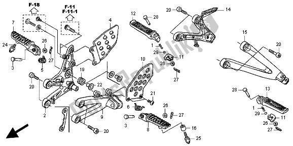 Wszystkie części do Krok Honda CBR 600 RR 2012