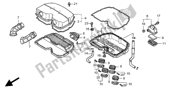 Todas las partes para Filtro De Aire de Honda CBR 900 RR 1999