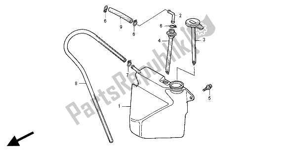 Toutes les pièces pour le Réservoir De Réserve du Honda GL 1500 SE 2000