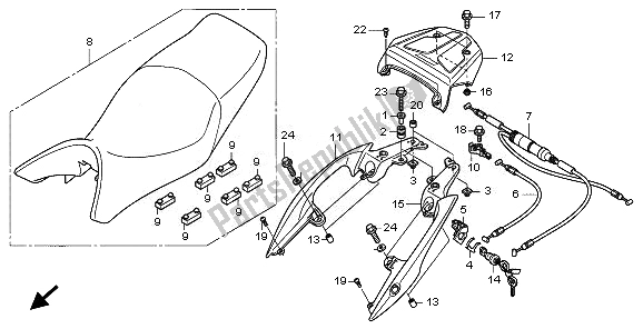 Tutte le parti per il Posto A Sedere del Honda NT 700V 2010