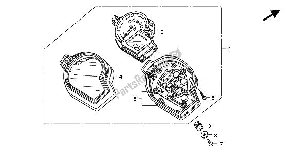 Todas las partes para Metro (kmh) de Honda CBR 1000 RA 2010