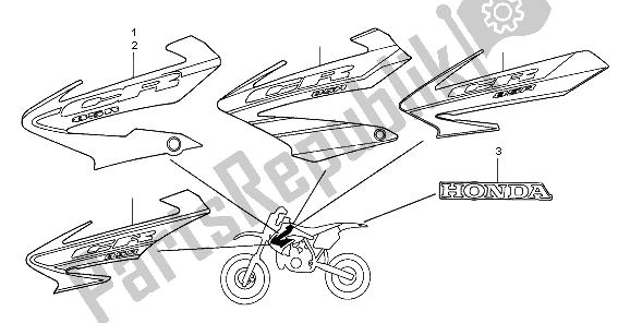 All parts for the Mark of the Honda CR 85R SW 2003