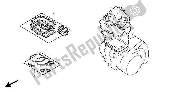 Wszystkie części do Zestaw Uszczelek Eop-1 A Honda CRF 450X 2007