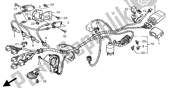 Todas las partes para Arnés De Cables de Honda CB 600F Hornet 1998