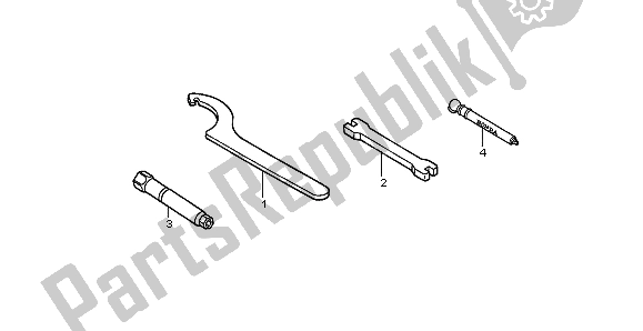 All parts for the Tools of the Honda CRF 450X 2007