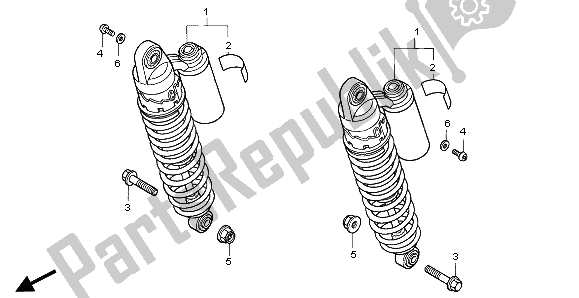 Todas las partes para Cojín Trasero de Honda CB 1000F 1995