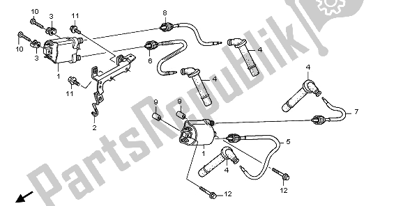 Todas las partes para Bobina De Encendido de Honda ST 1300 2009