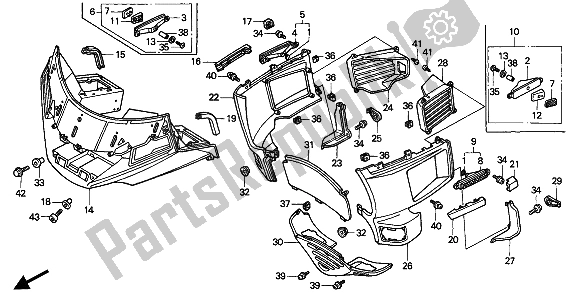 Tutte le parti per il Carenatura del Honda GL 1500 SE 1994