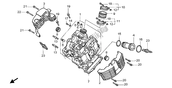 Todas las partes para Culata (delantera) de Honda VT 1100C2 1995