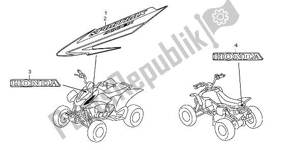 Toutes les pièces pour le Marque du Honda TRX 400 EX 2007