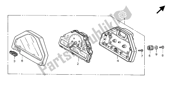 Toutes les pièces pour le Mètre (kmh) du Honda CBR 1000 RR 2006
