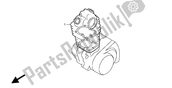 All parts for the Eop-1 Gasket Kit A of the Honda XR 80R 1993