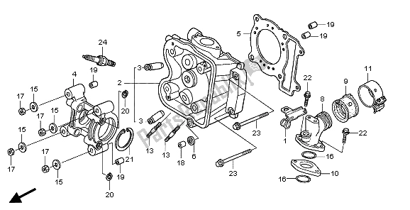 Todas las partes para Cabeza De Cilindro de Honda PES 150 2007