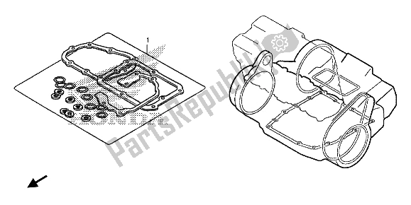 All parts for the Eop-2 Gasket Kit B of the Honda CB 1000R 2013