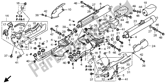 Wszystkie części do T? Umik Wydechowy Honda GL 1800 2010