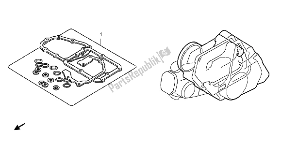 All parts for the Eop-2 Gasket Kit B of the Honda ANF 125 2012