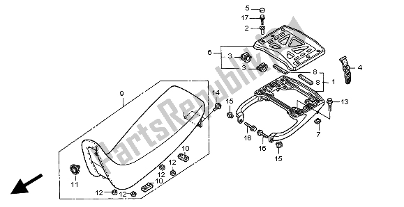 Todas las partes para Asiento de Honda SLR 650 1998