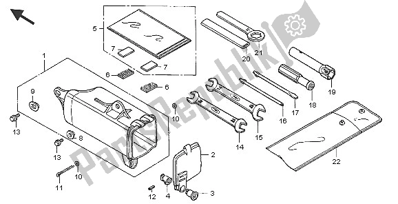 All parts for the Tools of the Honda XR 125L 2005