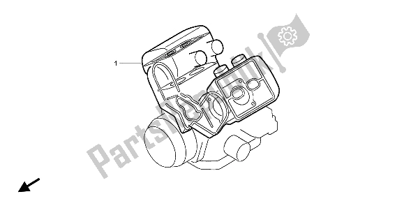 All parts for the Eop-1 Gasket Kit A of the Honda ST 1100A 1996