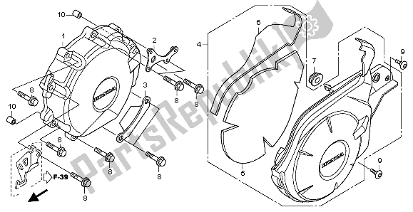 All parts for the Ac Generator Cover of the Honda CBR 1000 RR 2009