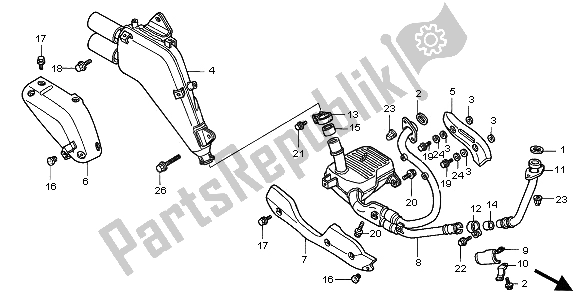 Tutte le parti per il Silenziatore Di Scarico del Honda XL 650V Transalp 2000