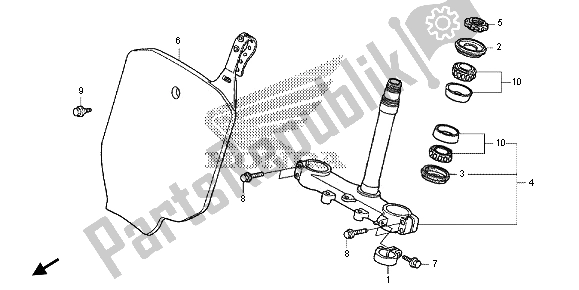 Todas las partes para Vástago De Dirección de Honda CRF 150R SW 2013