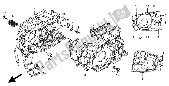 Toutes les pièces pour le Carter du Honda SLR 650 1997