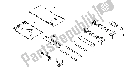 All parts for the Tools of the Honda SH 150 2009