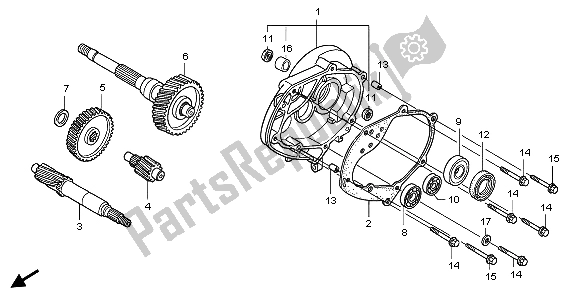 All parts for the Transmission of the Honda SH 150S 2007