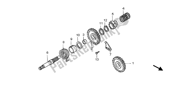 Toutes les pièces pour le Broche De Démarreur du Honda CR 85R SW 2004