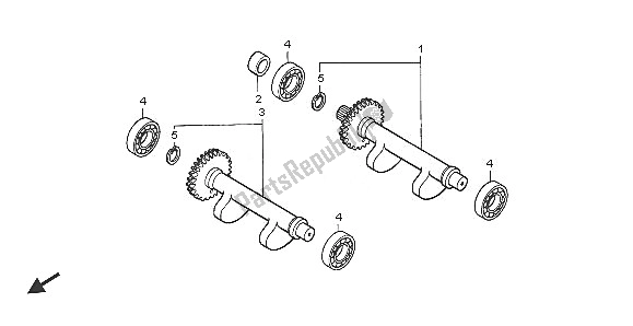 Toutes les pièces pour le Balancier du Honda FJS 600A 2005