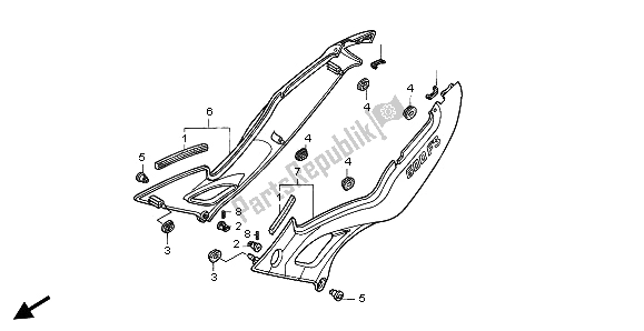 Todas las partes para Cubierta Lateral de Honda CBR 600F 1997