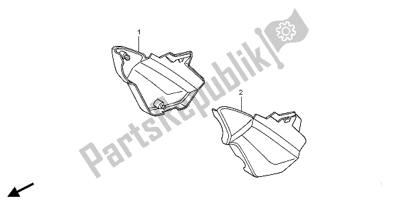 Tutte le parti per il Coperchio Laterale del Honda CBF 600 NA 2006