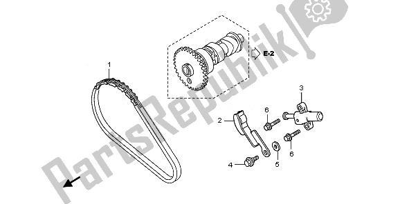 All parts for the Cam Chain & Tensioner of the Honda TRX 420 FA Fourtrax Rancher AT 2011