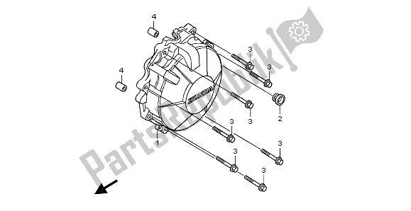 Wszystkie części do Pokrywa Generatora Honda CB 600F Hornet 2010