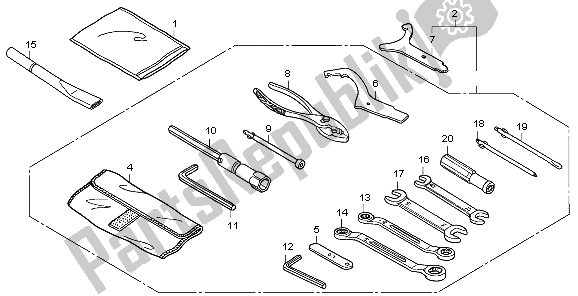 Wszystkie części do Przybory Honda VFR 800 2007