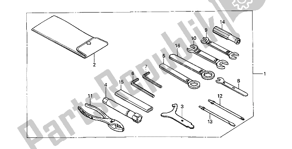 Todas las partes para Herramientas de Honda VT 600C 1993