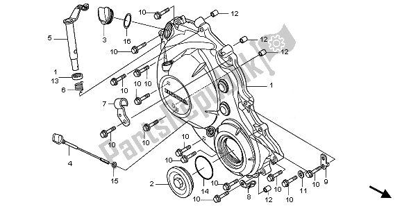 Todas las partes para Tapa Del Cárter Derecho de Honda CBR 1000 RR 2008