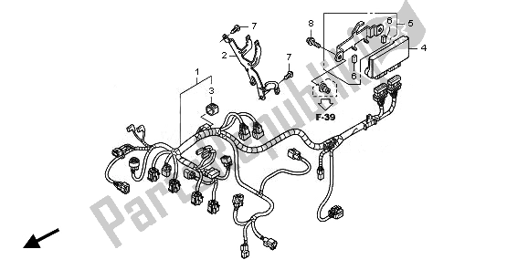 Todas las partes para Sub Arnés de Honda CBF 1000 FA 2010