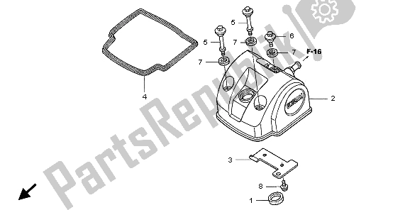 Todas las partes para Cubierta De Tapa De Cilindro de Honda CRF 450X 2009